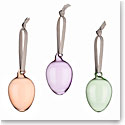 Iittala Glass Spring Egg Ornaments, Set of Three