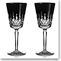 Waterford Lismore Black Medium Goblet Glasses, Pair