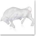 Lalique Taureau, Bull 10" Sculpture, Clear
