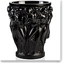 Lalique Bacchantes 5" Vase, Noir Black