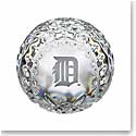 Waterford MLB Detroit Tigers Crystal Baseball Paperweight