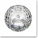 Waterford MLB Houston Astros Crystal Baseball Paperweight