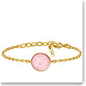 Lalique Pivoine Bracelet, Pink Pearly and Gold
