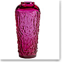 Lalique Mures 20" Vase, Fuchsia, Limited Edition