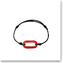 Lalique Empreinte Animale Bracelet Cord Red S