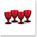 Villeroy and Boch Boston Colored Goblet Red Set of 4