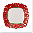 Villeroy and Boch Toys Delight Square Dinner Plate Red, Single