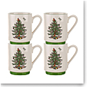 Spode Christmas Tree Set of 4 Stacking Mugs