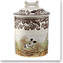 Spode Woodland Hunting Dogs Treat Jar, Assorted Dogs