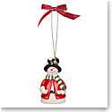 Spode Christmas Tree Snowman Bell Ornament