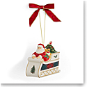 Spode 2023 Christmas Tree Santa In Sleigh Ornament