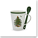 Spode Christmas Tree Serveware Traditional Mug And Spoon Set