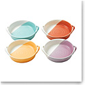 Royal Doulton 1815 Mixed Patterns Mini Serving Dish 7.2" Set of 4 Bright Colors