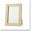 Aerin Classic Croc Leather 5x7" Picture Frame, Fawn