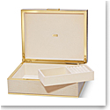 Aerin Classic Croc Large Jewelry Box, Fawn