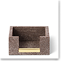 Aerin Shagreen Memo Paper Holder, Chocolate