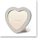 Aerin Shagreen Heart Frame, Dove