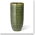 Aerin 11" Calinda Vase, Forest Green