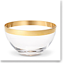 Aerin Gabriel Large Crystal Bowl, Clear, Gold