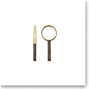 Aerin Shagreen Magnifying Glass And Letter Opener Set, Chocolate