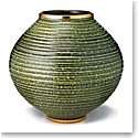 Aerin 9.2" Calinda Moon Vase, Forest Green