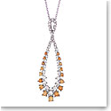 Cashs Ireland, Eve Crystal and Amber Pendant Necklace