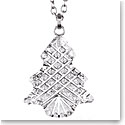 Cashs Ireland, Crystal Christmas Snowy Tree Pendant Necklace