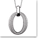 Cashs Ireland, Sterling Silver Pave Cocktail Pendant Necklace