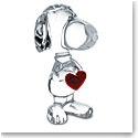 Baccarat Crystal, Snoopy Holding Heart