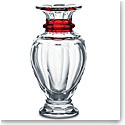 Baccarat Crystal, Harcourt 12.5" Baluster Vase, Red