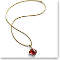 Baccarat Medicis Necklace Vermeil Gold, Red Mirror