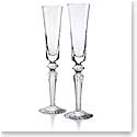 Baccarat Crystal, Mille Nuits Flutissimo Flutes, Clear, Pair