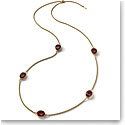 Baccarat Croise Necklace Vermeil Gold, Red