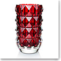 Baccarat Louxor 9" Round Red Vase