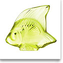 Lalique Anise Green Fish Sculpture