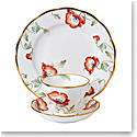 Royal Albert 100 Years 1970 Teacup, Saucer and 8" Plate Set Poppy