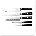 Royal Doulton Gordon Ramsay Knives 6-Piece Knife Block Set Black