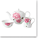 Royal Albert Everyday Friendship Teapot, Sugar and Creamer Set White