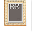 Reed And Barton Watchband Gold 5X7" Picture Frame