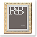 Reed And Barton Watchband Gold 8X10" Picture Frame