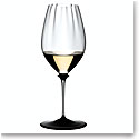 Riedel Fatto A Mano Performance Riesling, Clear Stem, Black Base Glass, Single