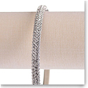 Swarovski Rhodium and Crystal Stone Bangle Bracelet