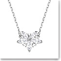 Swarovski Crystal and Rhodium Flower Necklace