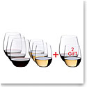 Riedel O Cabernet and Viognier Wine Stemless Glass Set, 6 + 2 Free