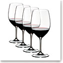 Riedel Vinum, Cabernet, Merlot Wine Glasses Gift Set, 3+1 Free