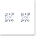 Swarovski Crystal and Rhodium Attract Stud Pierced Earrings, Pair