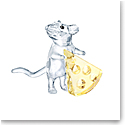 Swarovski Crystal Nature Mouse With Cheese