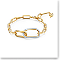 Swarovski Crystal and Gold Time Bracelet