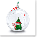 Swarovski 2022 Holiday Cheers Santas Elf Ball Ornament