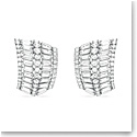 Swarovski Hyperbola Earrings, Large, White, Rhodium Plated, Pair